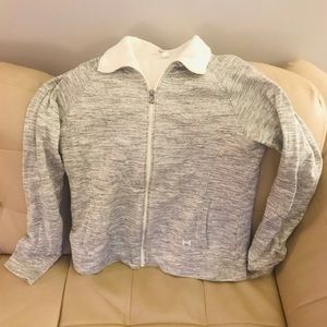 UA heather grey warm zippy GUC